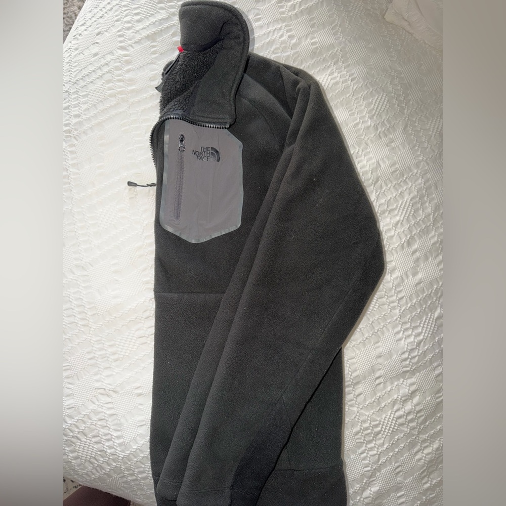 The North Face Black Fleece Jacket with Gray Accent